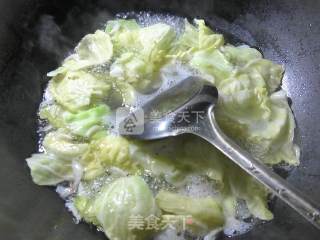 虾皮圆白菜玉米面疙瘩的做法步骤：4