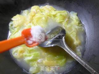 虾皮圆白菜玉米面疙瘩的做法步骤：6