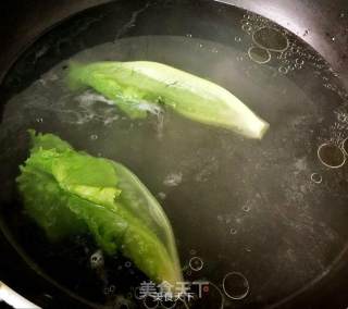 港式蚝油虾籽捞面--配大地鱼汤的做法步骤：3