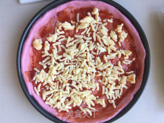 粉红爱心披萨的做法步骤：6