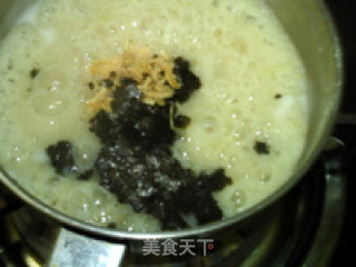 紫菜虾皮玉米粥的做法步骤：8