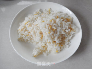虾仁玉米炒饭的做法步骤：5