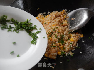 虾仁玉米炒饭的做法步骤：13