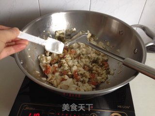 雪菜豆腐虾仁的做法步骤：5