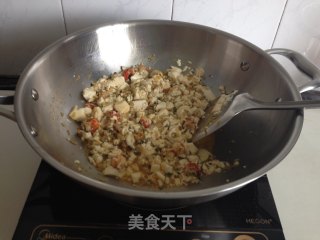 雪菜豆腐虾仁的做法步骤：6