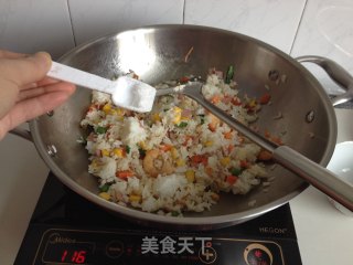 虾仁培根焗饭的做法步骤：6