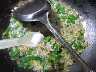 虾皮油菜蕻燕麦粥的做法步骤：6