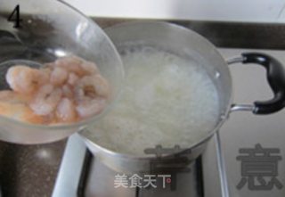 木耳鲜虾粥的做法步骤：4