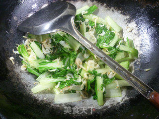 虾皮炒小白菜的做法步骤：7