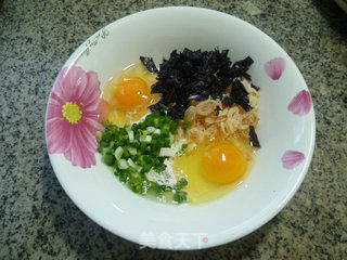 虾皮紫菜鸡蛋饼的做法步骤：4