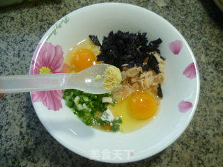 虾皮紫菜鸡蛋饼的做法步骤：7