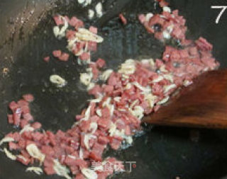火腿沙拉蛋炒饭的做法步骤：7