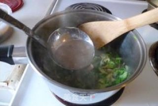 油菜虾皮疙瘩汤的做法步骤：7