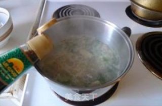 油菜虾皮疙瘩汤的做法步骤：11