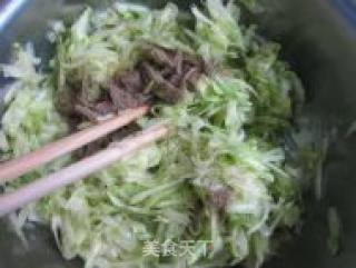 西葫芦鸡蛋虾皮蒸饺的做法步骤：6