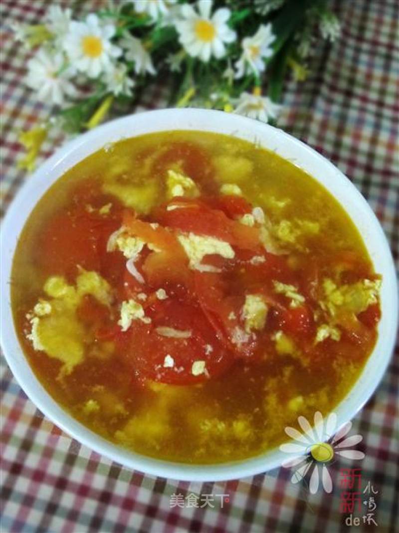 蕃茄虾皮蛋汤的做法