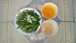 【木木菜系】健康吃-韭菜虾皮炒鸡蛋的做法步骤：1