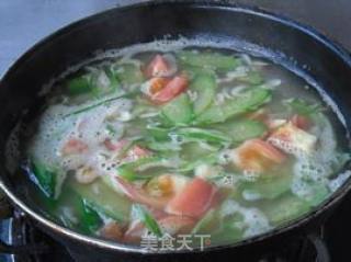 虾皮丝瓜汤的做法步骤：8