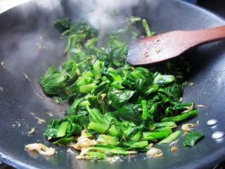 清炒虾皮小白菜的做法步骤：5