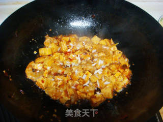 麻辣版虾仁豆腐的做法步骤：6
