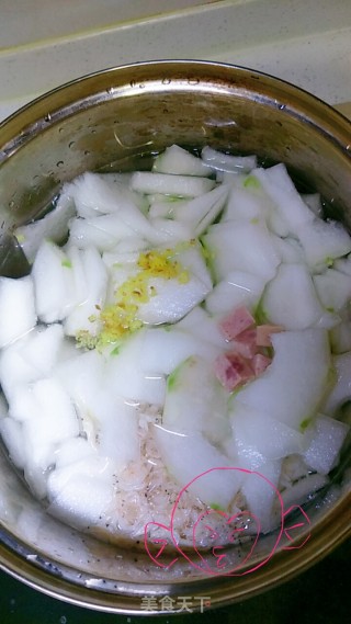 火腿冬瓜汤的做法步骤：3