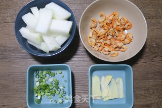 清火祛湿又消肿减脂的冬瓜金钩虾米汤的做法步骤：2