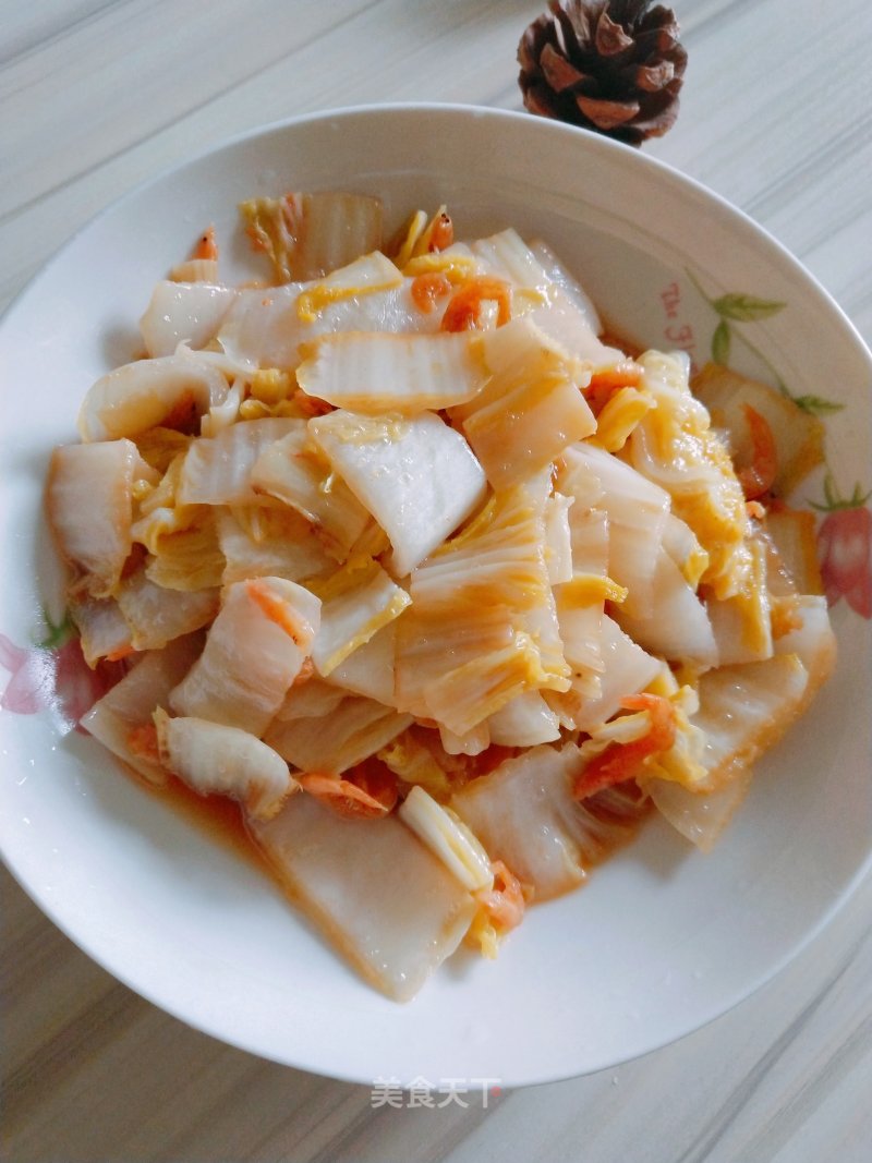 虾皮炒白菜的做法