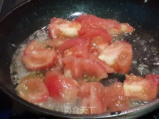 番茄虾仁滑蛋的做法步骤：8