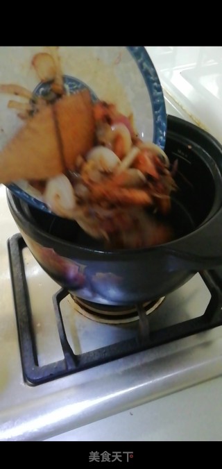虾仁豆腐锅的做法步骤：8