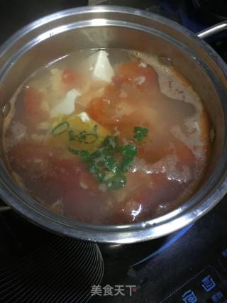 番茄豆腐汤的做法步骤：4