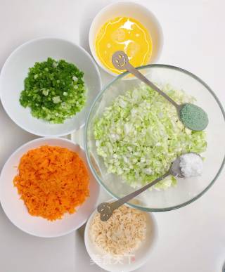 圆白菜素煎饺的做法步骤：6