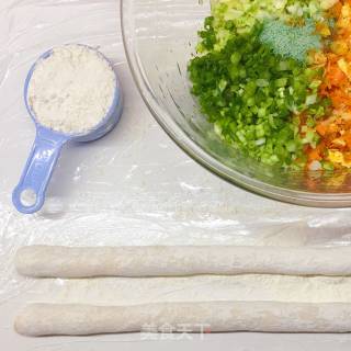 圆白菜素煎饺的做法步骤：10