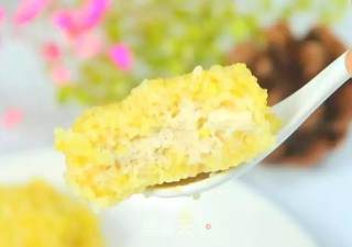 小米豆腐虾仁丸 宝宝健康辅食，高蛋白的补钙丸子的做法步骤：9