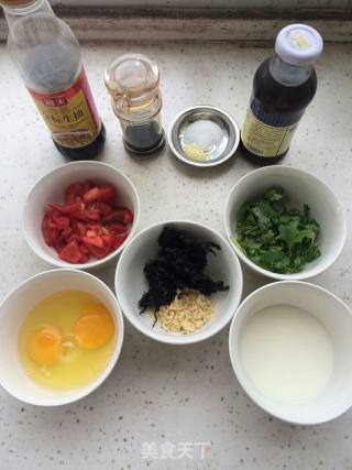 紫菜虾皮蛋花汤的做法步骤：1
