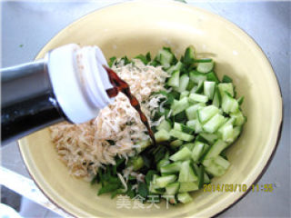 懒人版下饭小菜------虾皮拌蒜苗的做法步骤：5