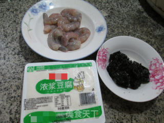 紫菜虾仁豆腐 的做法步骤：1
