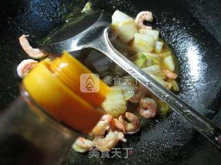 咖喱虾仁白菜的做法步骤：7