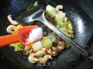 咖喱虾仁白菜的做法步骤：8