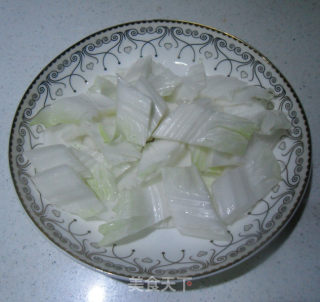 白菜虾皮炖豆腐的做法步骤：4