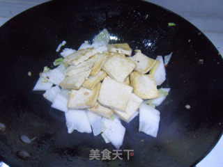 白菜虾皮炖豆腐的做法步骤：10