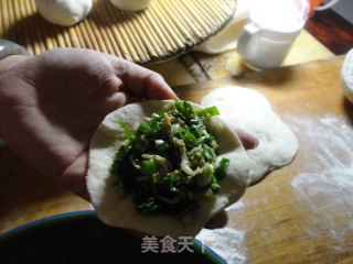 韭菜虾皮包子的做法步骤：13