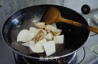 奉化芋艿烧虾皮的做法步骤：4