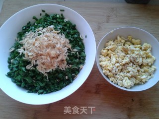 鲜美多汁——韭菜鸡蛋虾皮饺子的做法步骤：3
