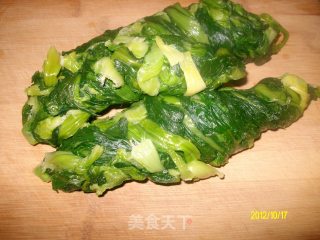 ✿小白菜鲜肉水饺✿的做法步骤：3