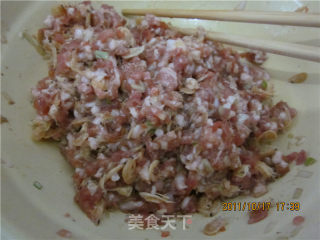 初冬美食之萝卜虾皮蒸饺的做法步骤：2
