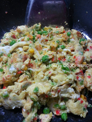江湖秘籍-神速菜-养颜瘦身的鸡蛋烩虾仁银鱼豌豆玉米粒的做法步骤：23