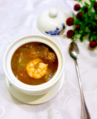 冬瓜虾仁肉丸汤的做法步骤：11