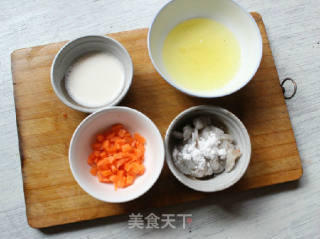 牛奶蛋白炒虾仁的做法步骤：1