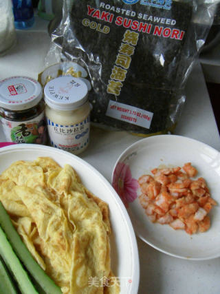 虾仁寿司（紫菜包饭）的做法步骤：12