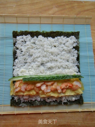 虾仁寿司（紫菜包饭）的做法步骤：15